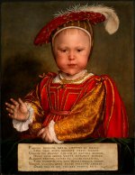 Edward as a young prince, painted by Hans Holbein