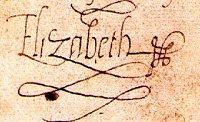 Elizabeth Signature As Princess Of England
