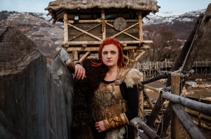 viking clothing and weapons