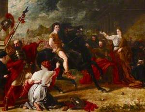 haydon-benjamin-robert-1786-1846-alexander-the-great-356-323-bc-taming-bucephalus